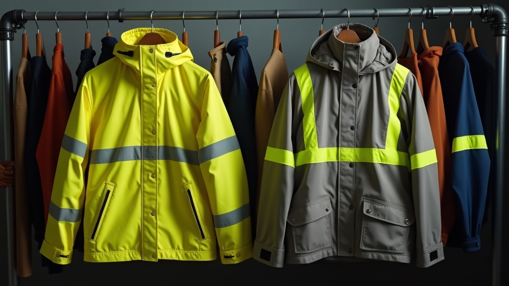 Comparación entre chaqueta impermeable barata y chaqueta de trabajo profesional transpirable