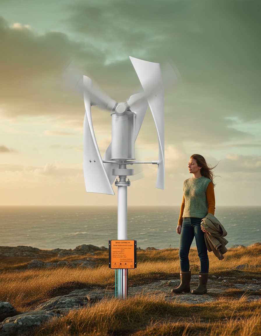 Innovador Aerogenerador Eólico Vertical para Zonas de Fuertes Vientos