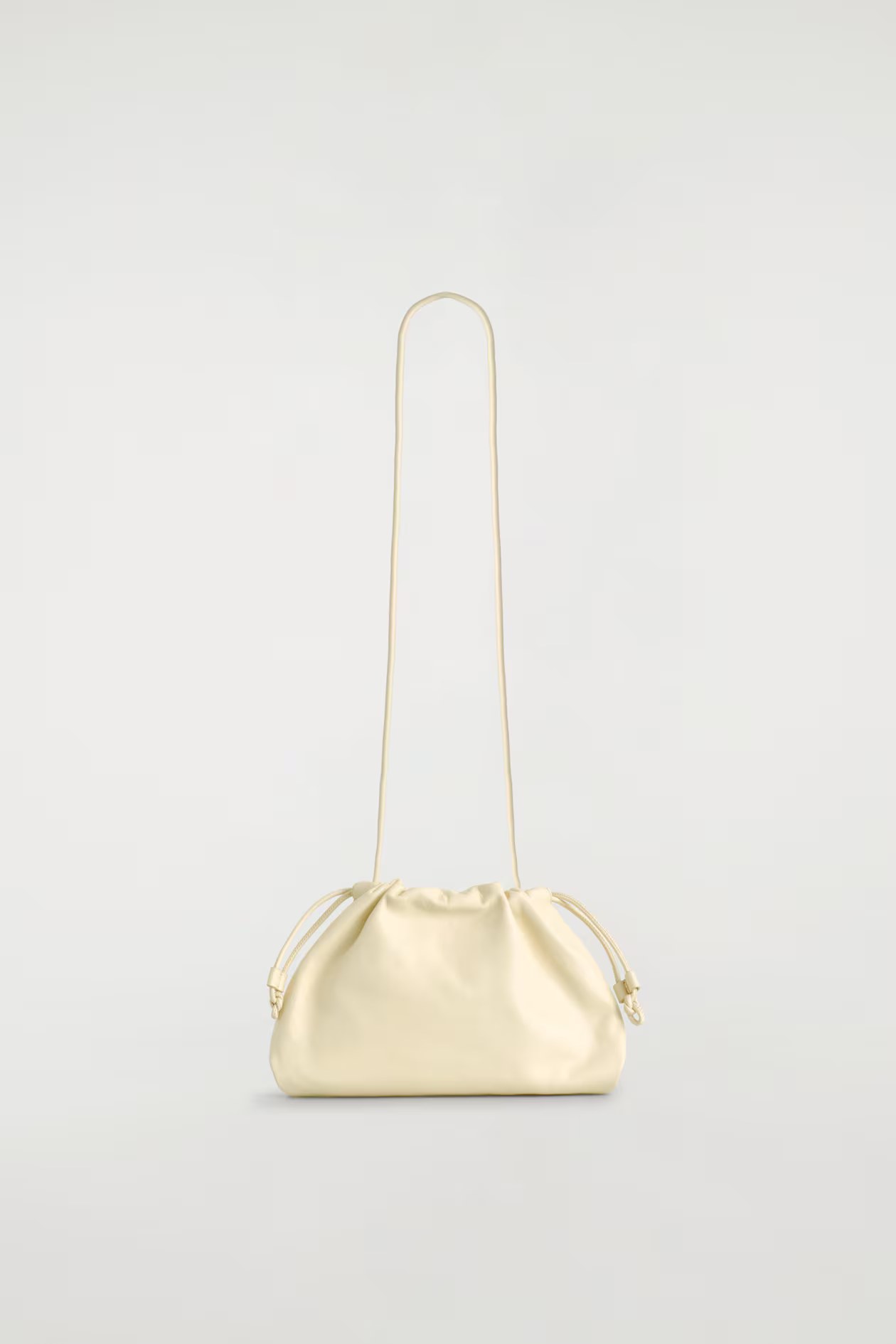 COS, MINI CAVATELLI CLUTCH BAG - LEATHER
