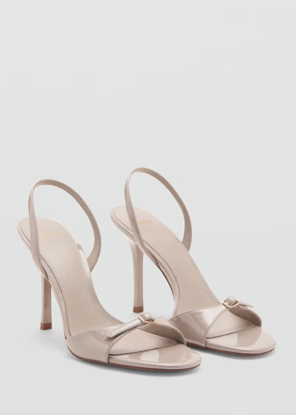 Mango, HIGH-HEELED SANDALS WITH BUCKLE STRAPS