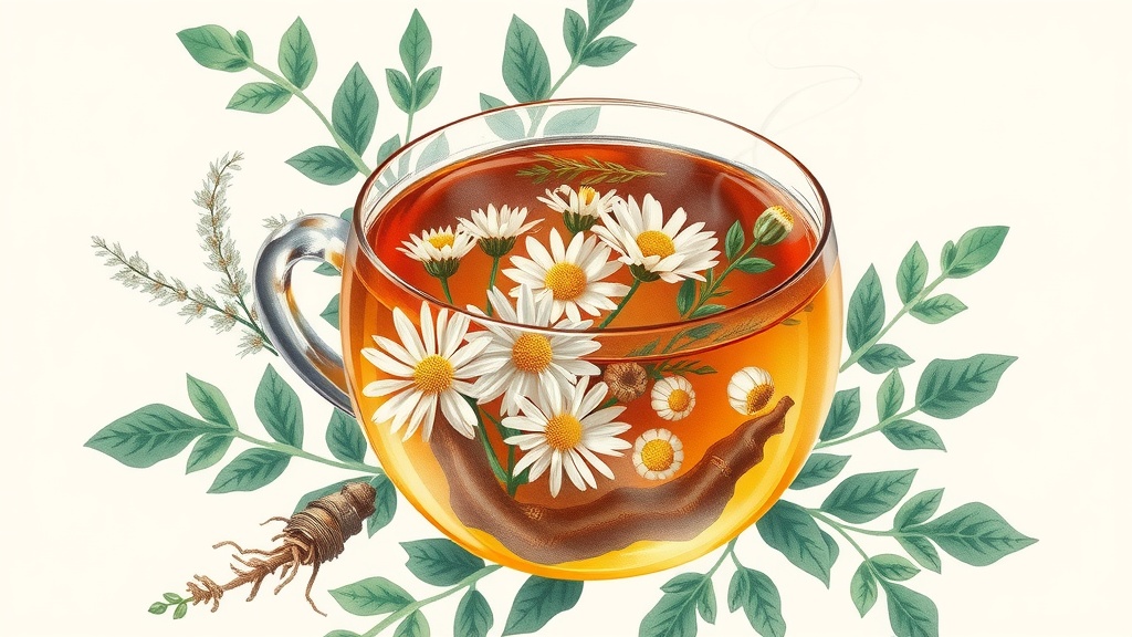 Chá de Camomila e Valeriana para Insônia