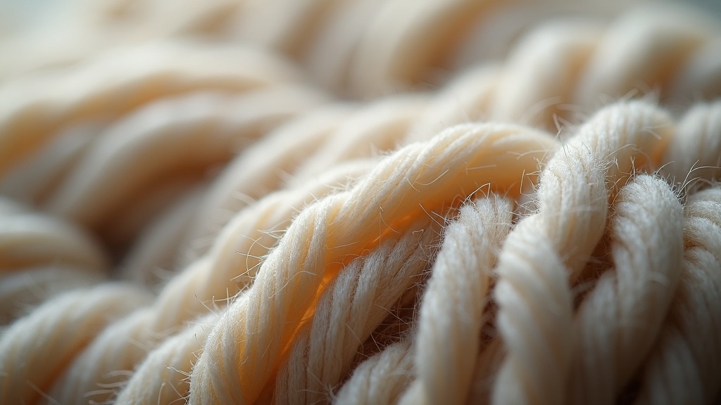 Merino wool fiber scale structure under magnification
