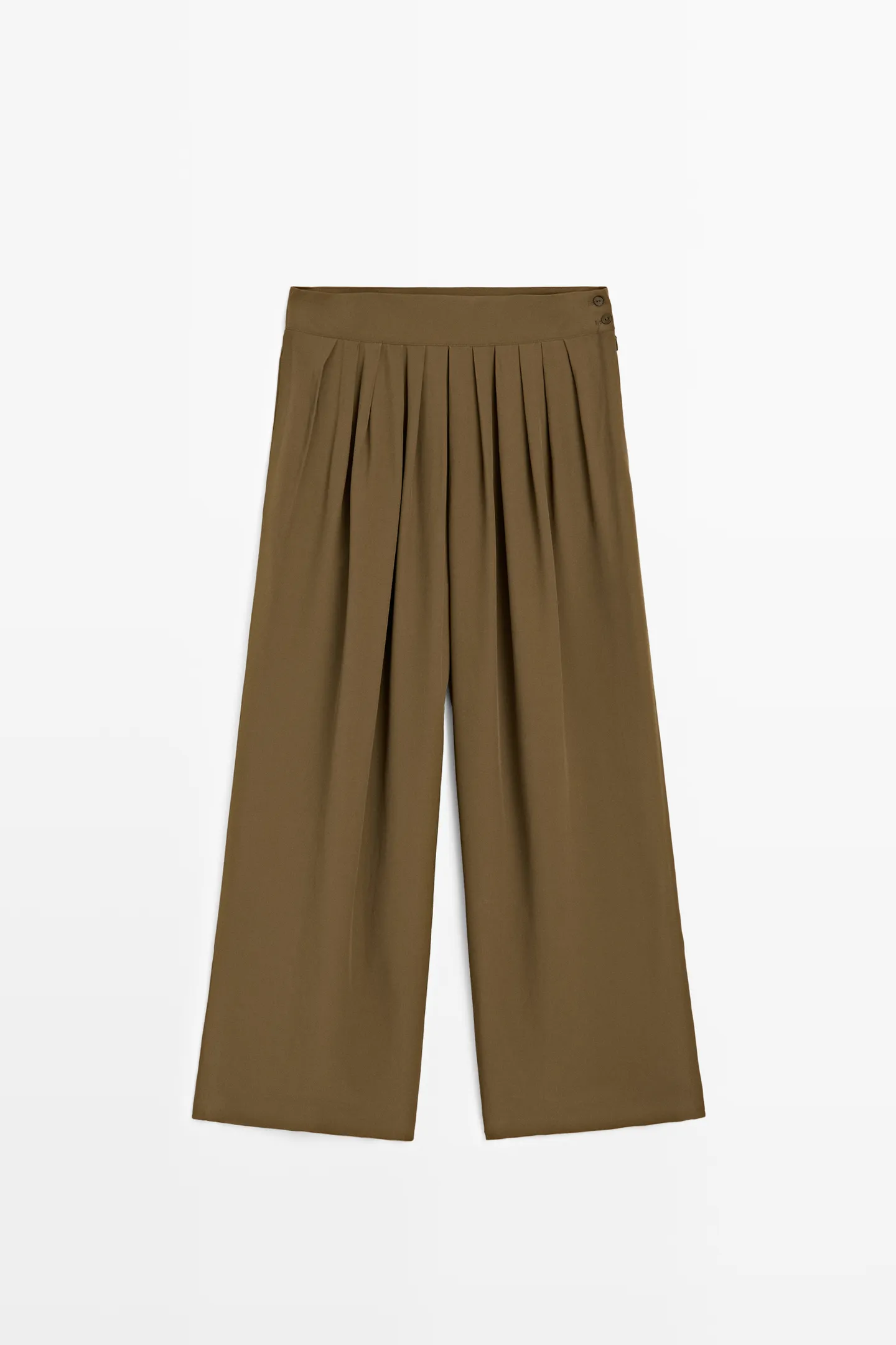 Massimo Dutti, TOTAL LOOK FLOWING TROUSERS WITH BOX PLEATS