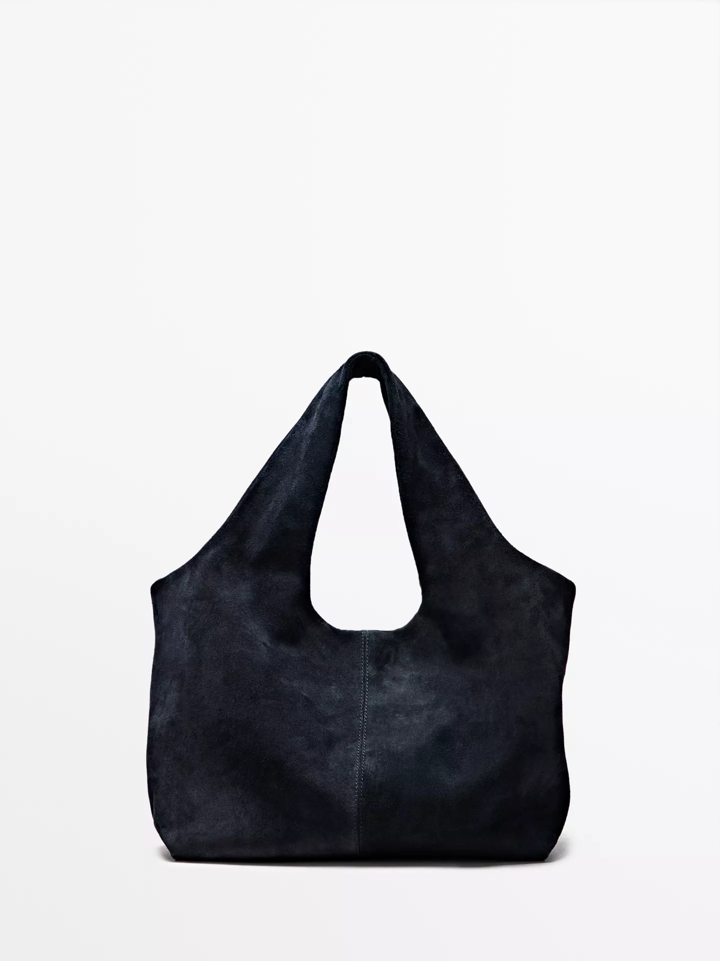 Massimo Dutti, MEDIUM SPLIT LEATHER SHOPPER BAG