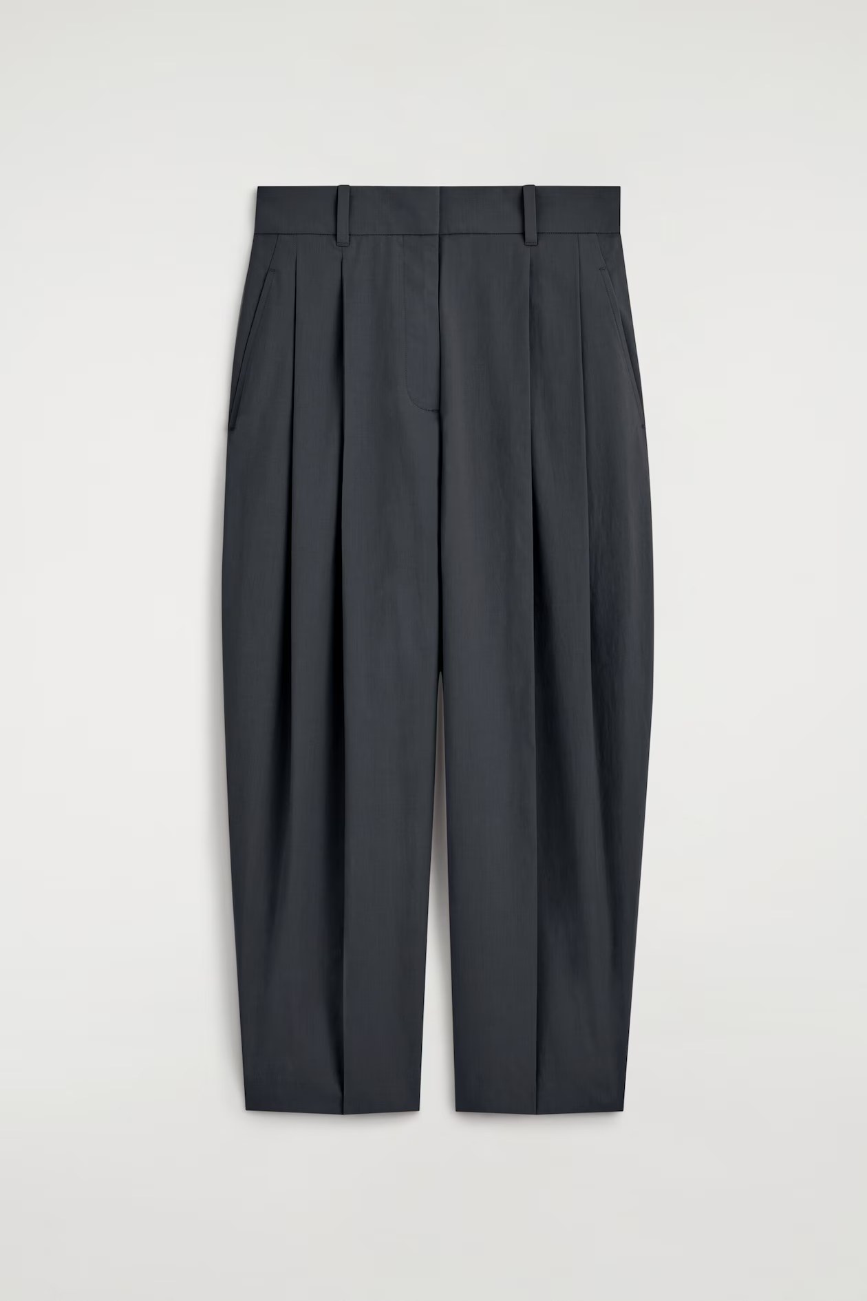 COS, TAILORED COTTON BALLOON-LEG PANTS