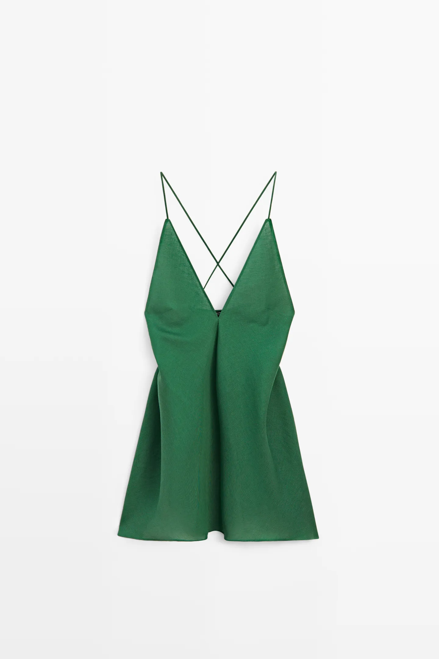 Massimo Dutti, ASYMMETRIC SPAGHETTI STRAP TOP