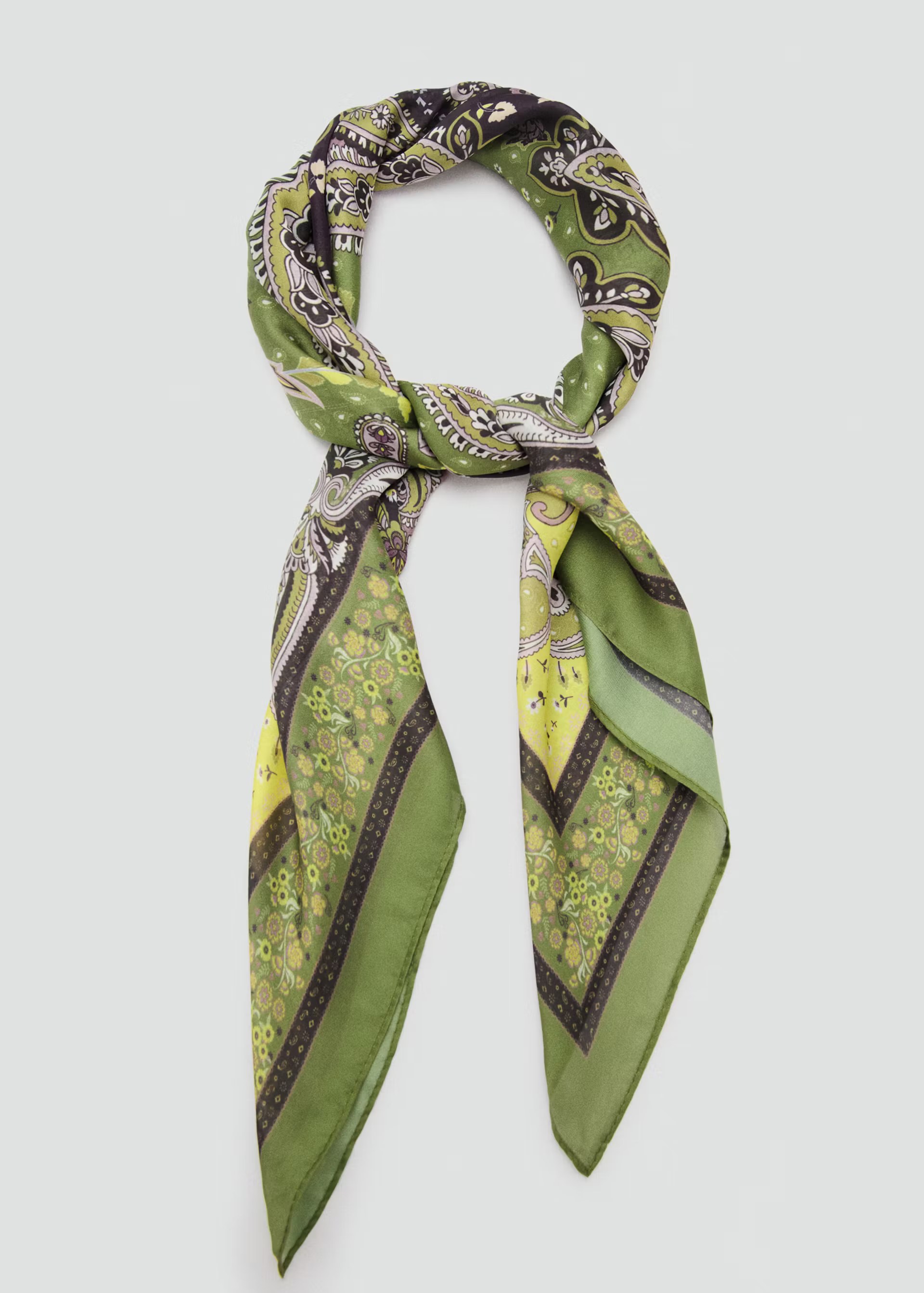 Mango, PAISLEY PRINT SCARF
