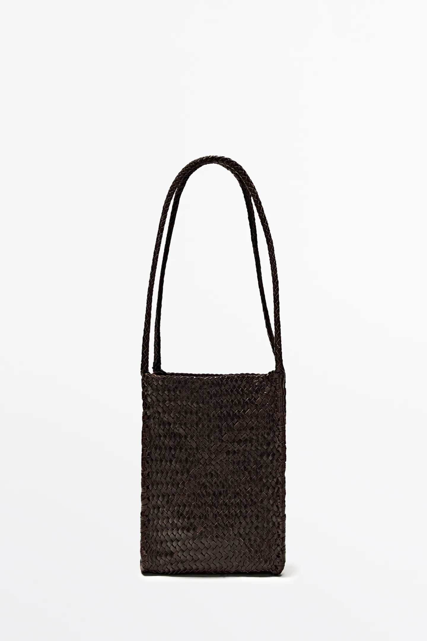 Massimo Dutti, NAPPA LEATHER WOVEN BUCKET BAG