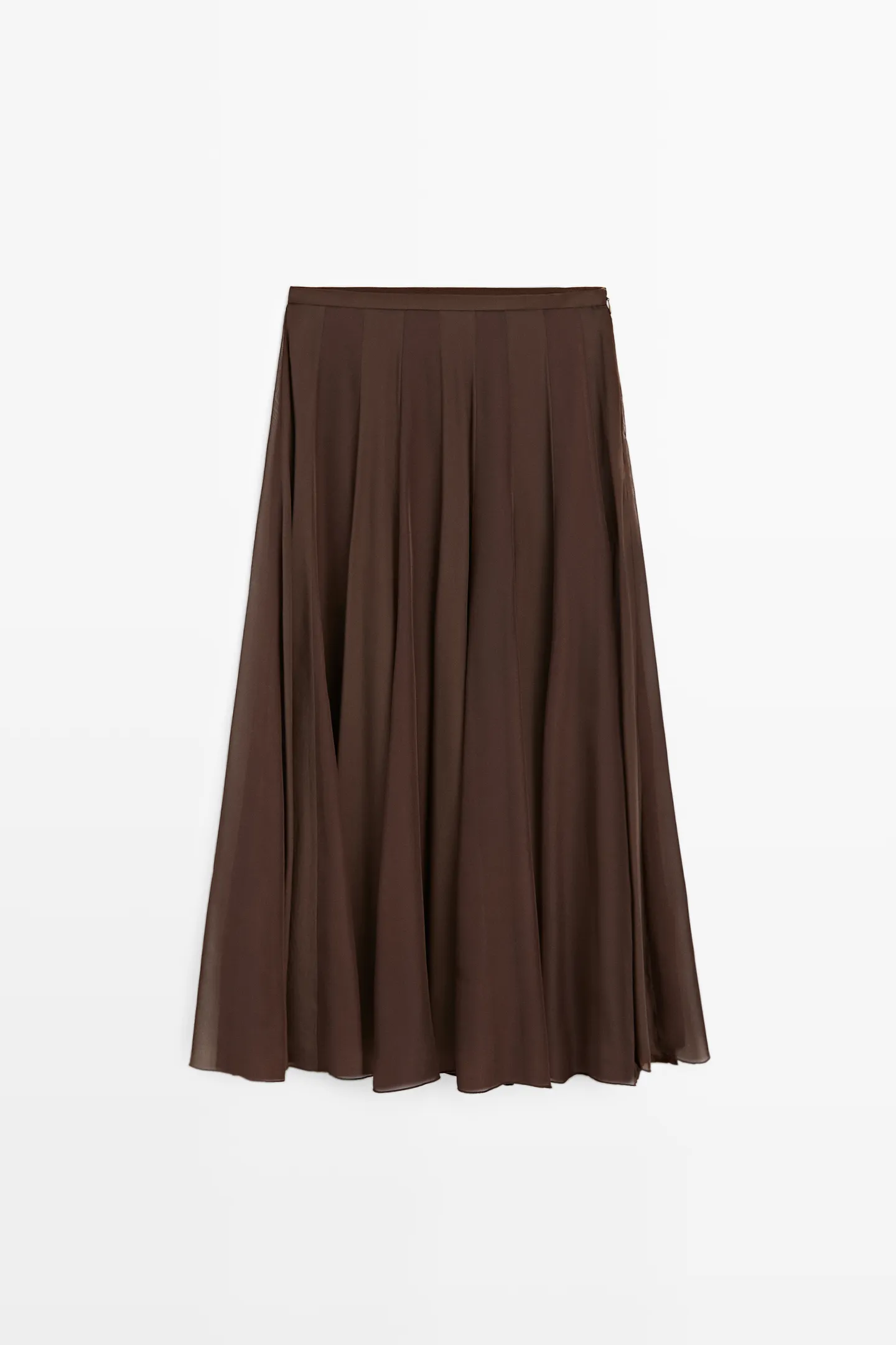Massimo Dutti, FLOWING FLARED MIDI SKIRT