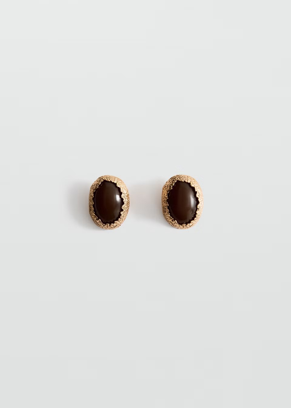 Mango, COMBINED TEXTURED RESIN EARRINGS
