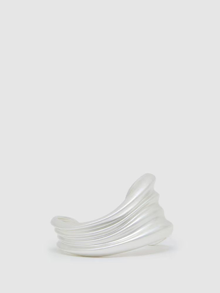 Reiss, Fluid Sculpted Cuff in Silver Tone