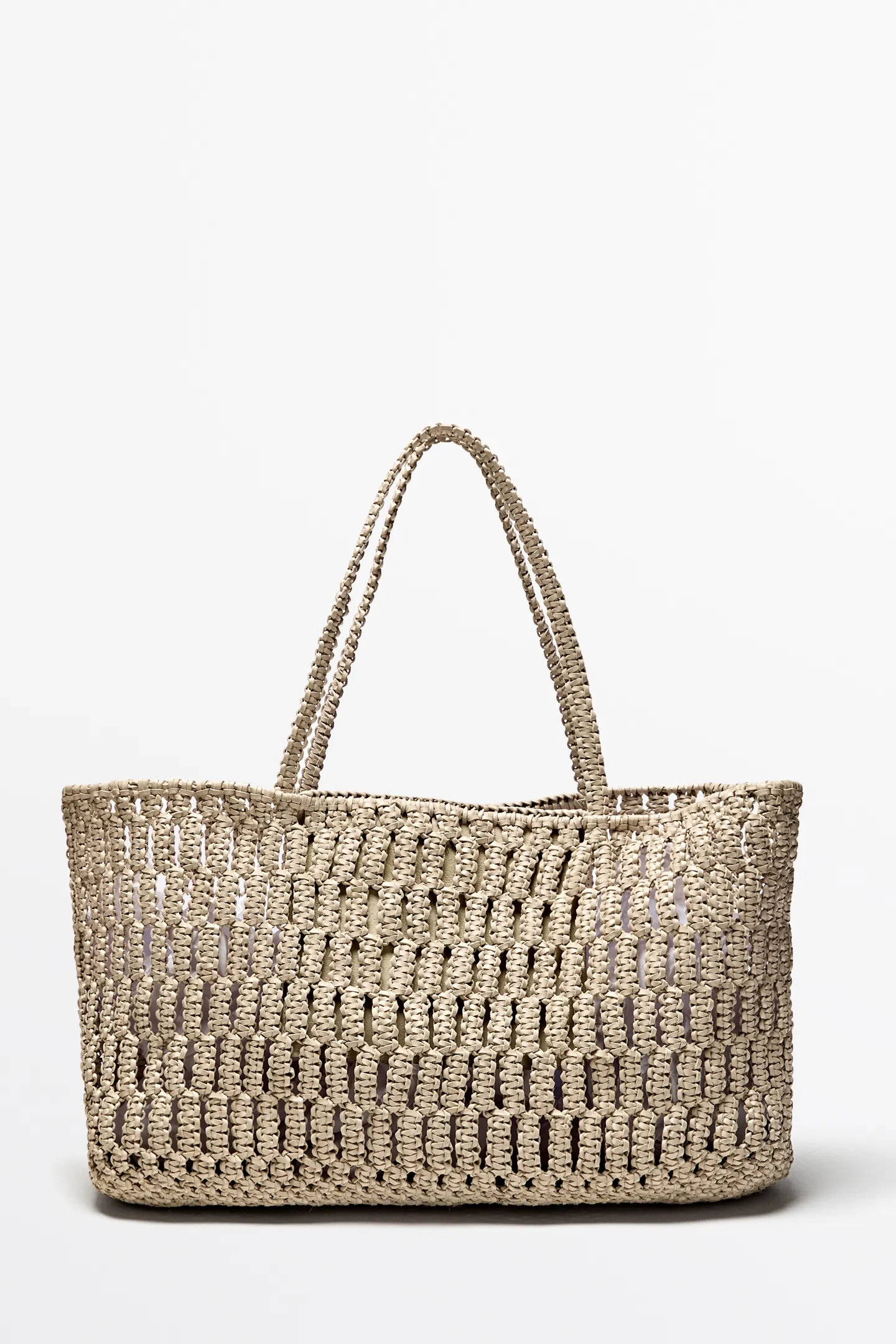 Massimo Dutti, BRAIDED NAPPA LEATHER SHOPPER BAG