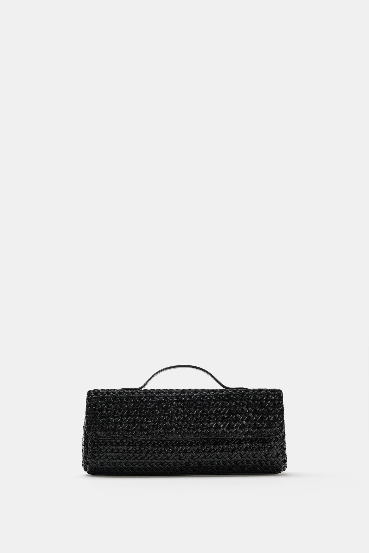 ZARA, WOVEN ENVELOPE BAG