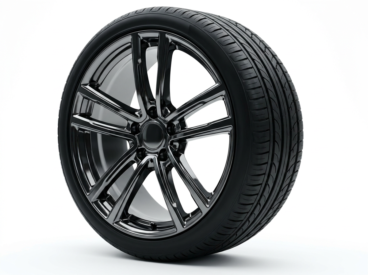 Gloss black chrome luxury wheel
