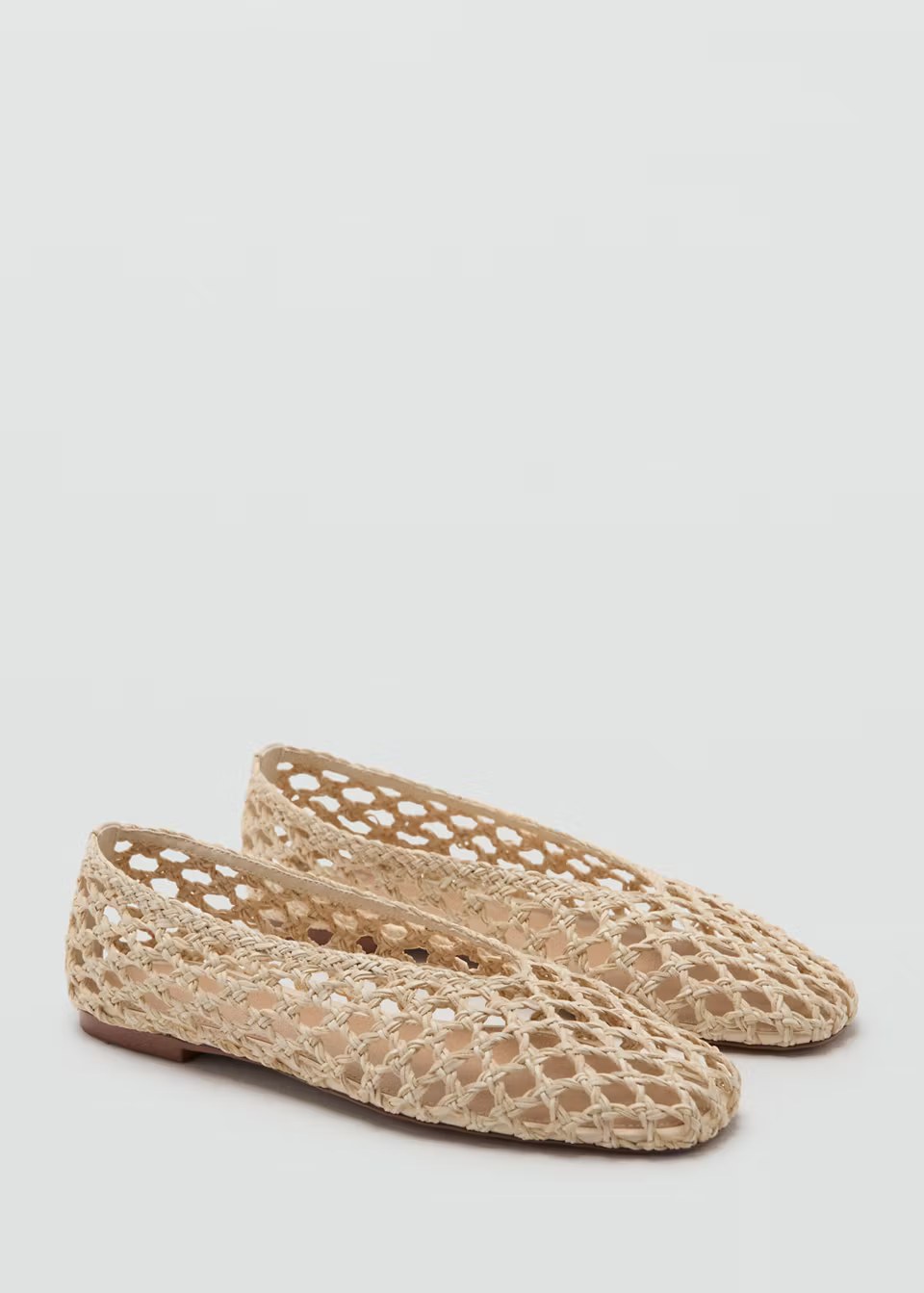 Mango, BRAIDED BALLET FLAT