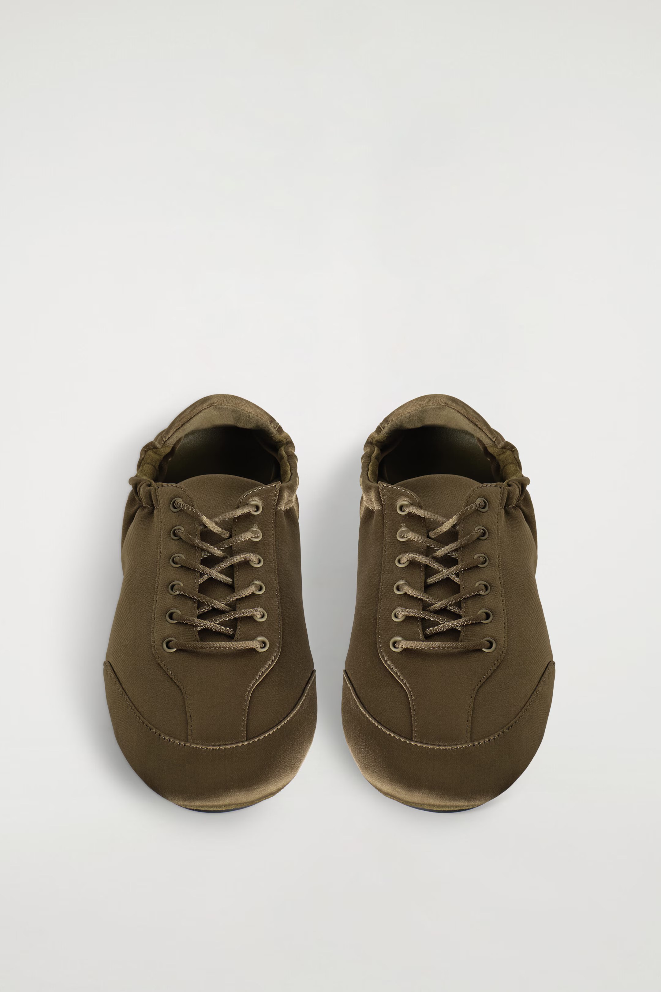 COS, SATIN-SUEDE BALLET SNEAKERS