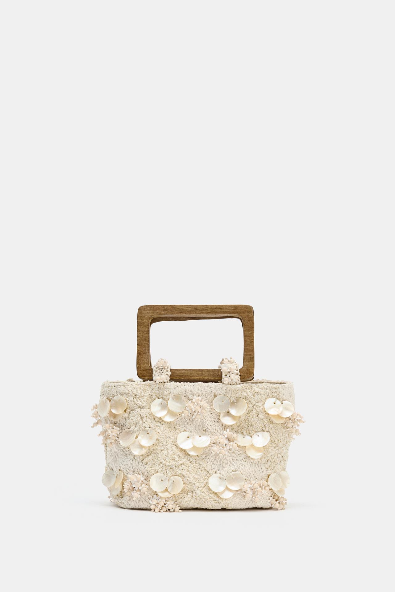 ZARA, EMBROIDERED MINI HANDBAG
