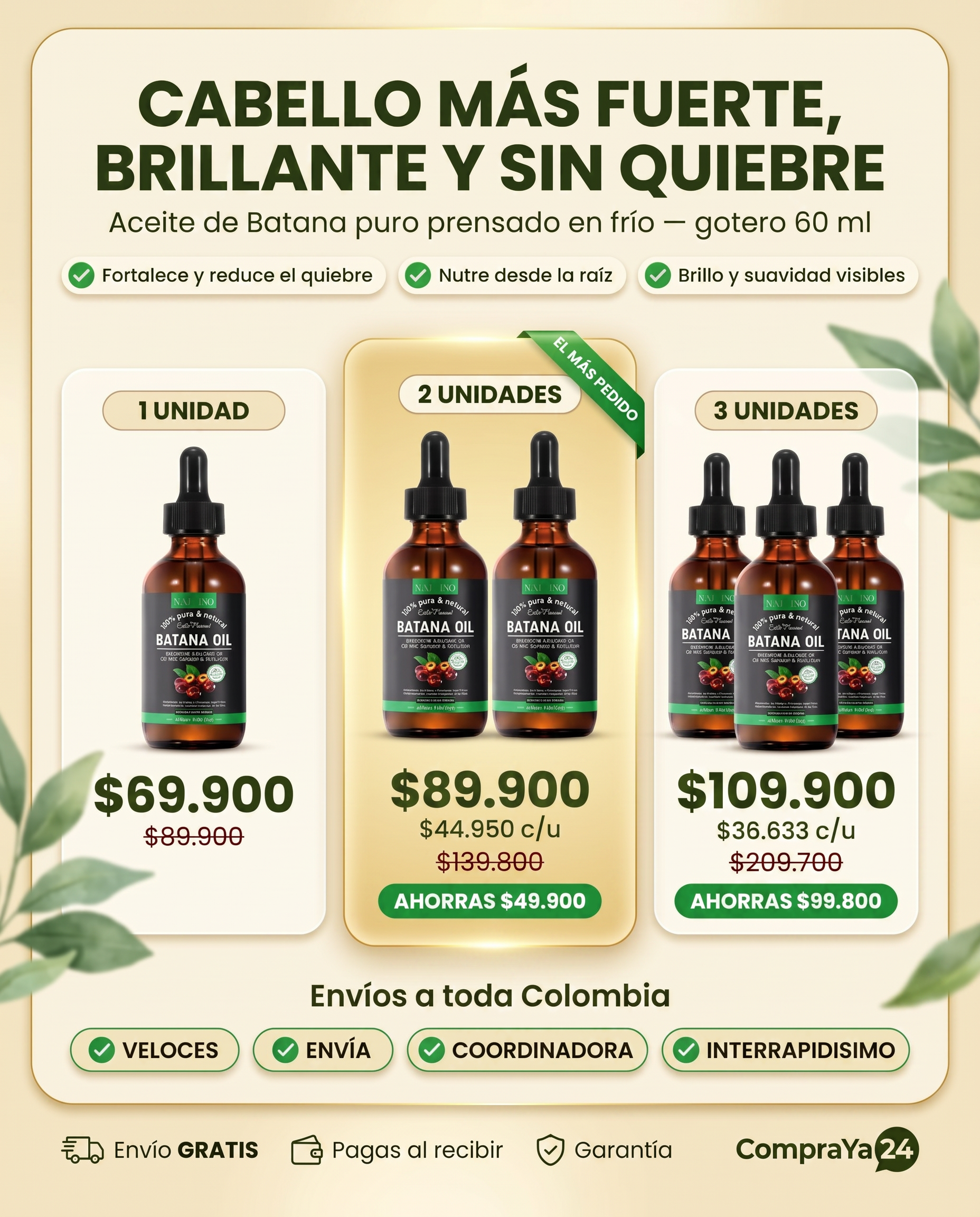 Aceite de Batana Puro — Gotero 60 ml