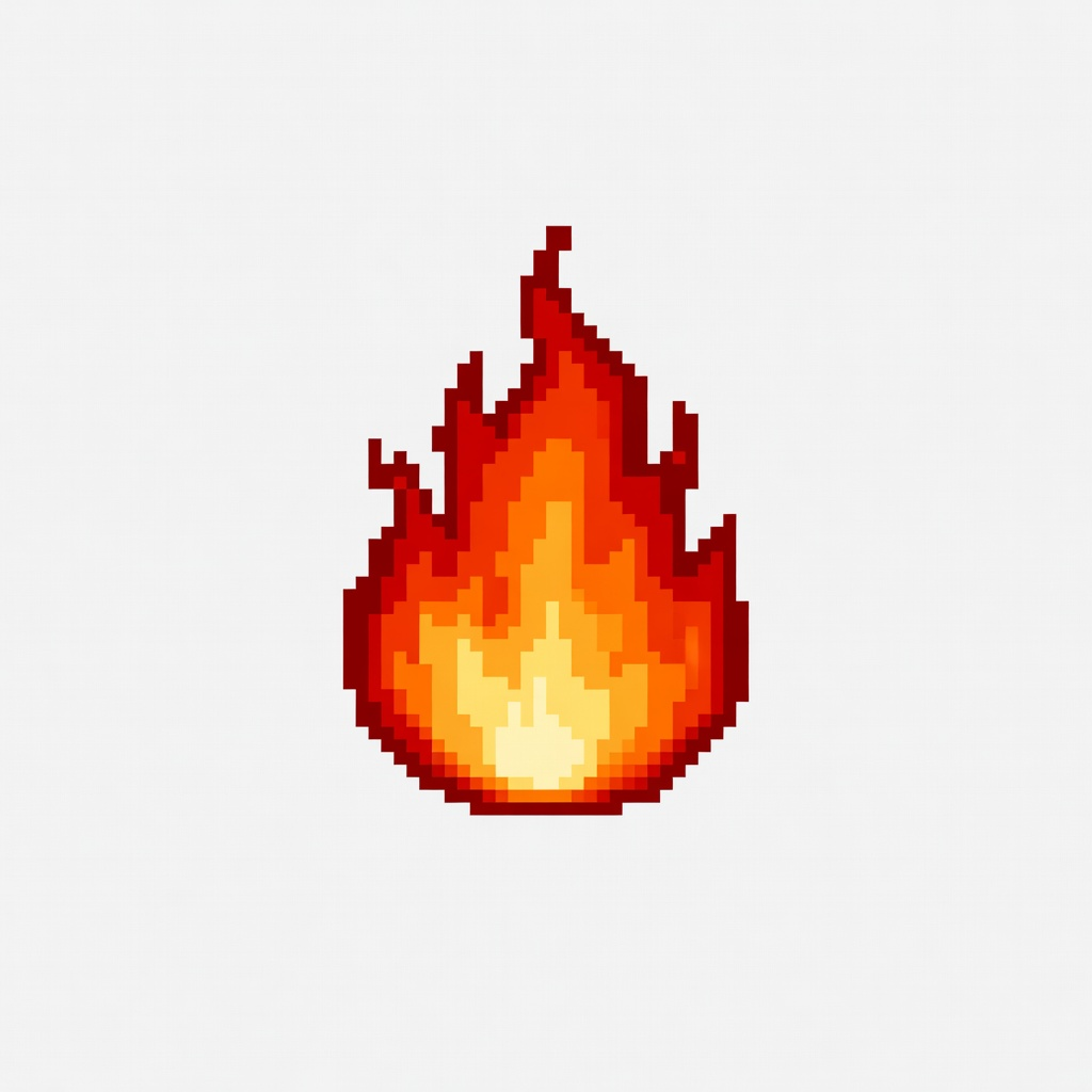 flame burning