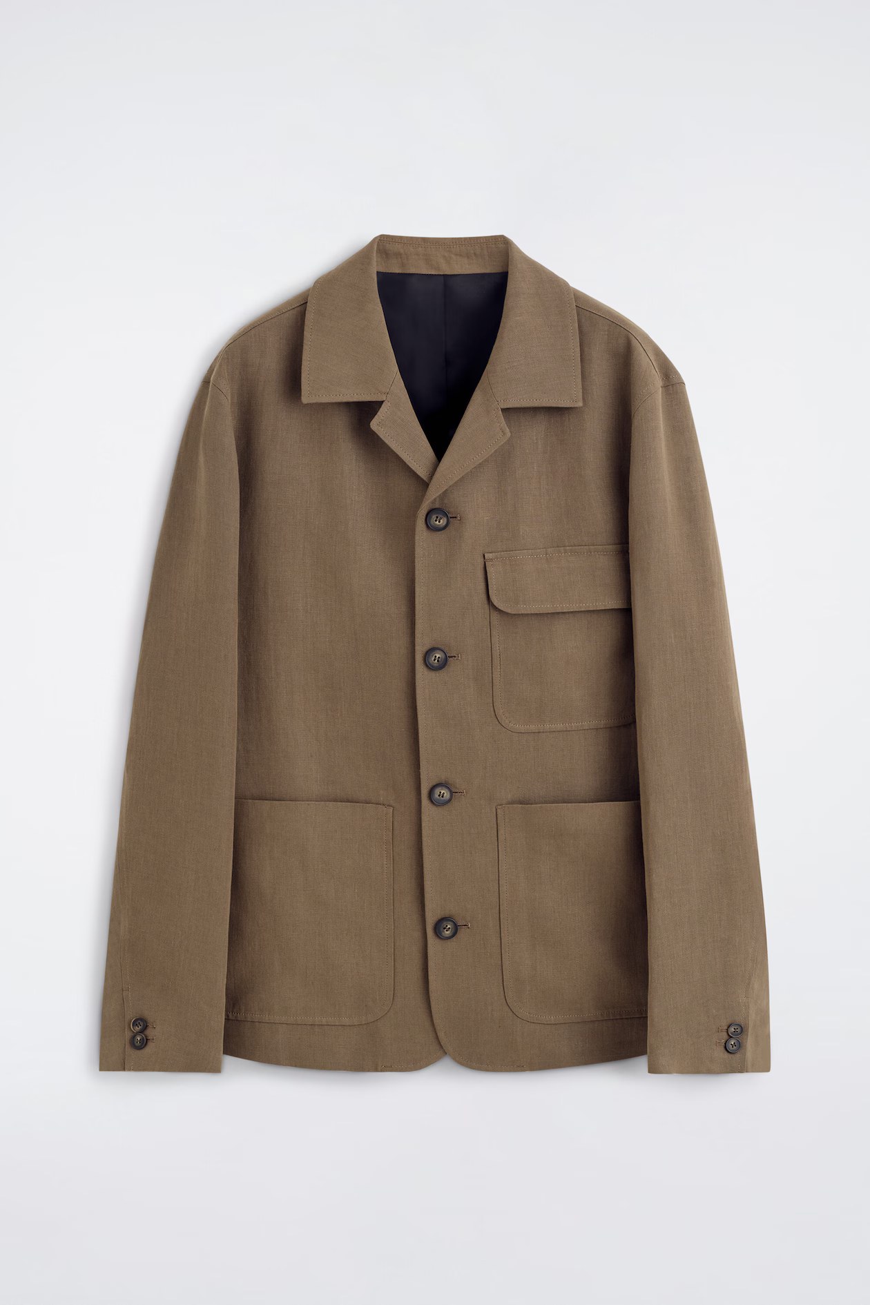 cos, UNSTRUCTURED LINEN BLAZER
