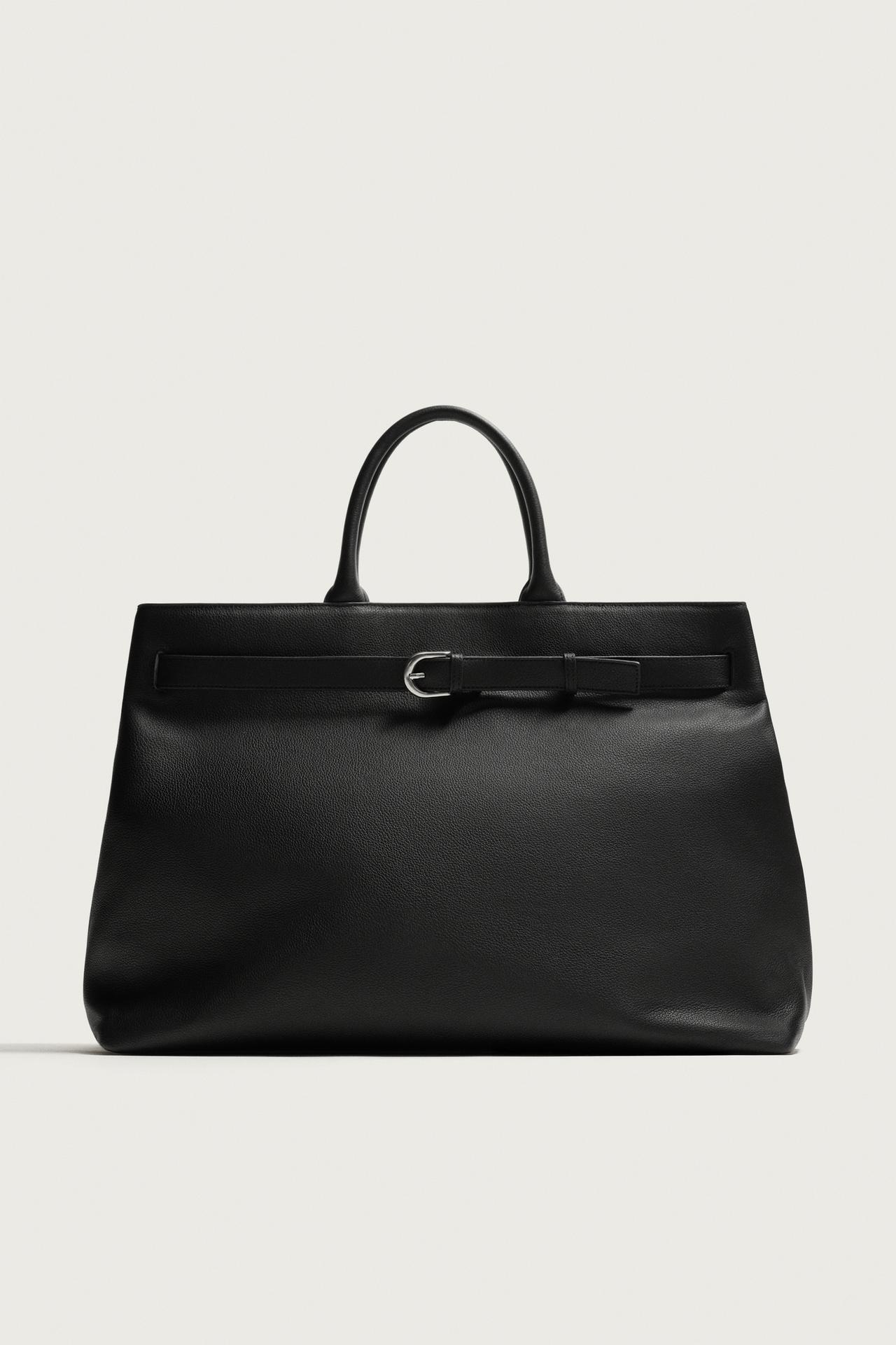 zara, LEATHER BELT HANDBAG