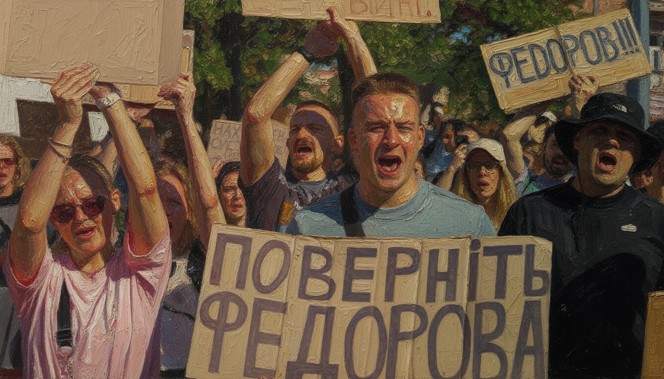 Ukrainian Protests Erupt After Zelensky Dismisses Defense Minister