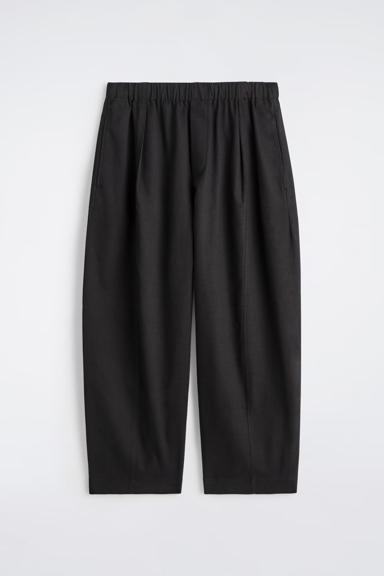 cos, COTTON CROPPED BARREL-LEG PANTS