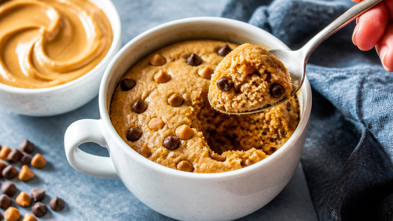 How to Make a Peanut Butter Mug Cake That Actually Tastes Like Dessert 2 Peanut Butter Mug Cake Recipe