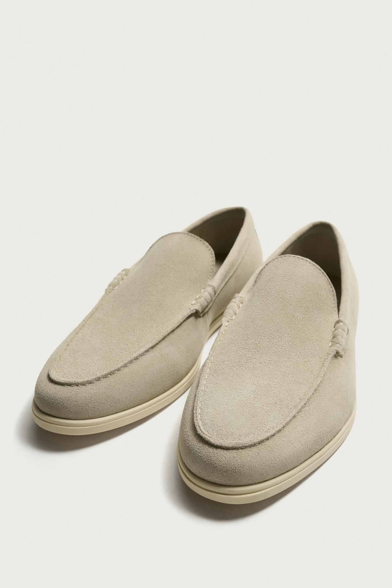 zara, CASUAL LEATHER LOAFERS