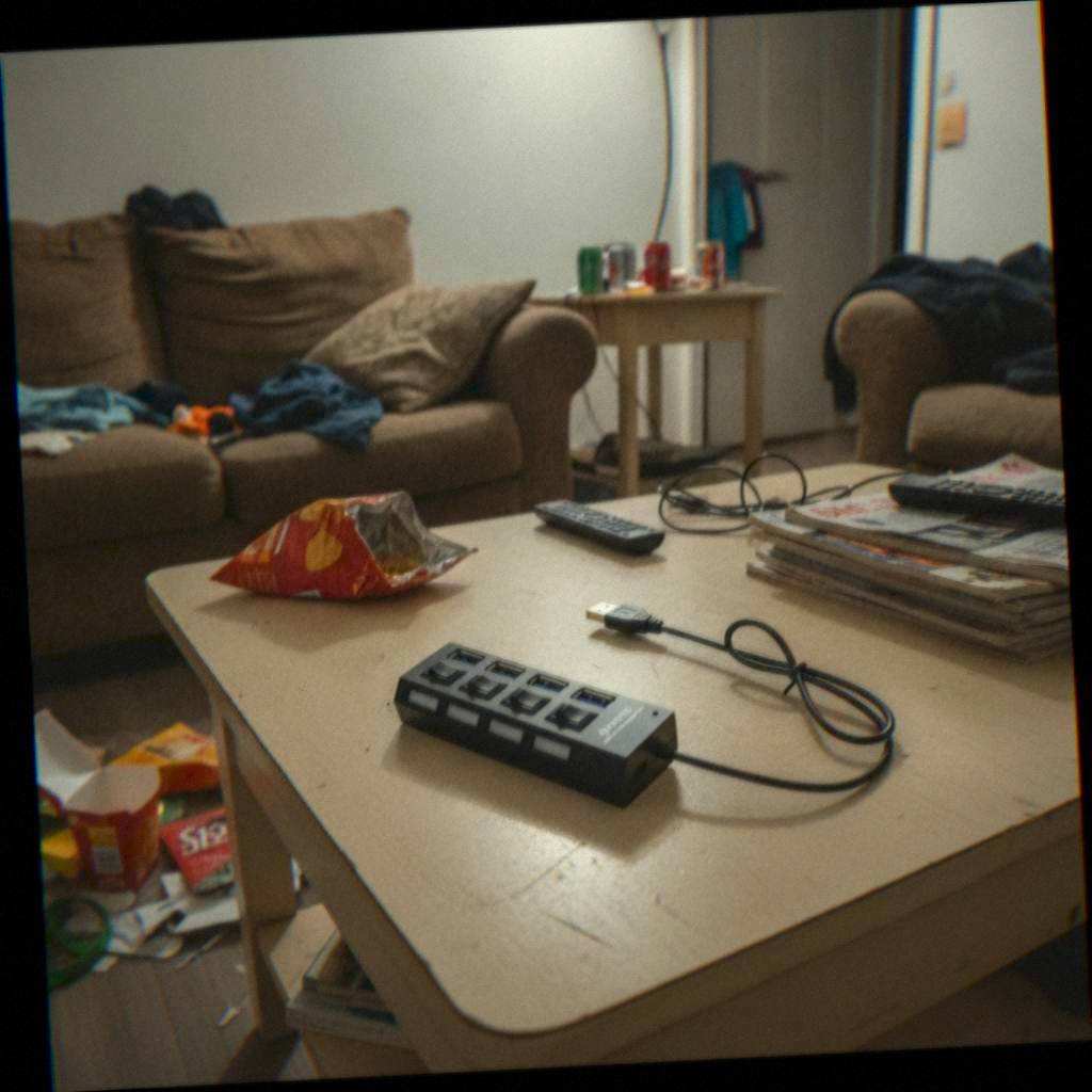Hub connected to MacBook with multiple devices