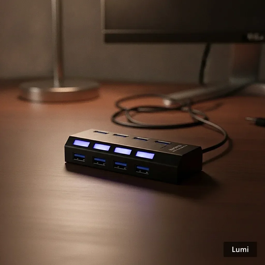 NoirFold USB Hub - Premium 4-Port Connectivity photo 7