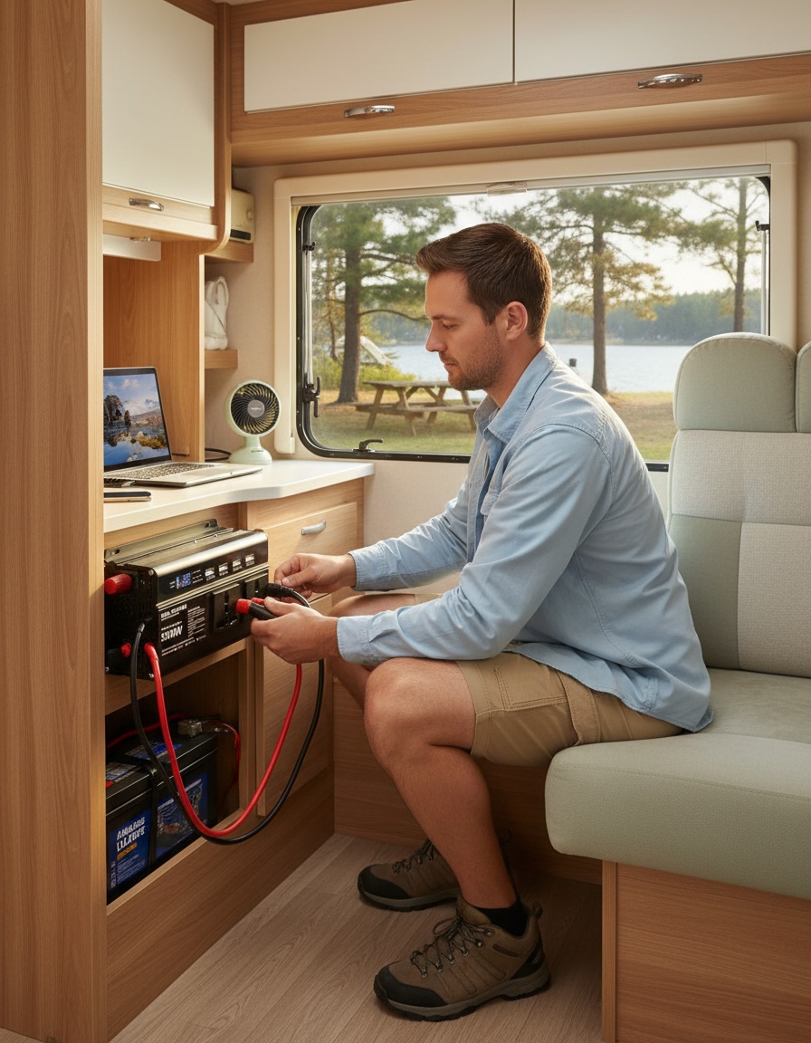 Inversor de 12V y 24V a 220V AC: una solución versátil para energía en movimiento
