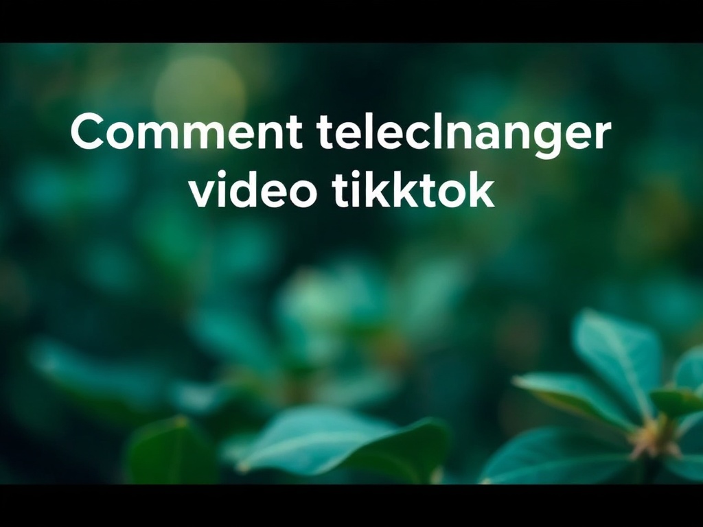 Comment telecharger video tiktok facilement et rapidement