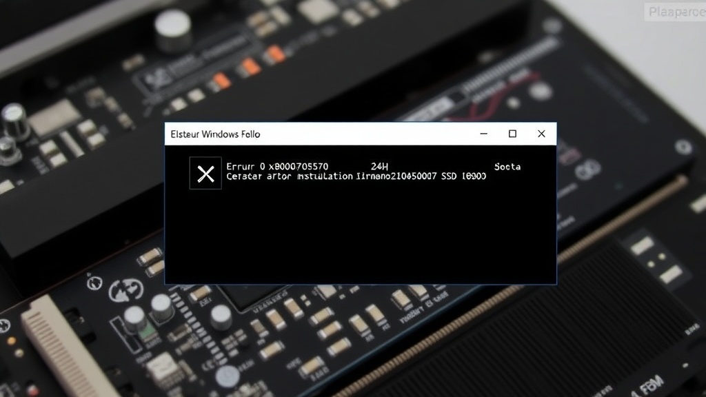 Erreur 0x80070570 sur Windows 11 24H2 : le bug d'installation lié aux SSD NVMe Gen5 enfin résolu