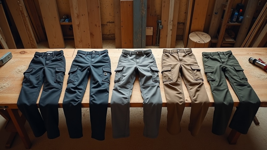 Comparativa de pantalones de trabajo con refuerzo para carpintería de distintas marcas