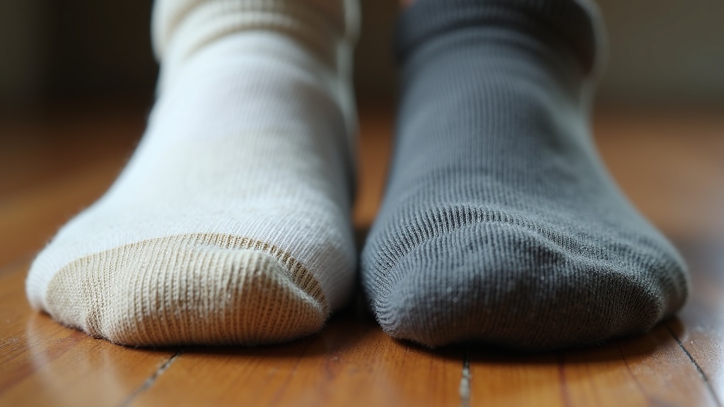 Cheap cotton work sock vs thick merino wool work sock comparison