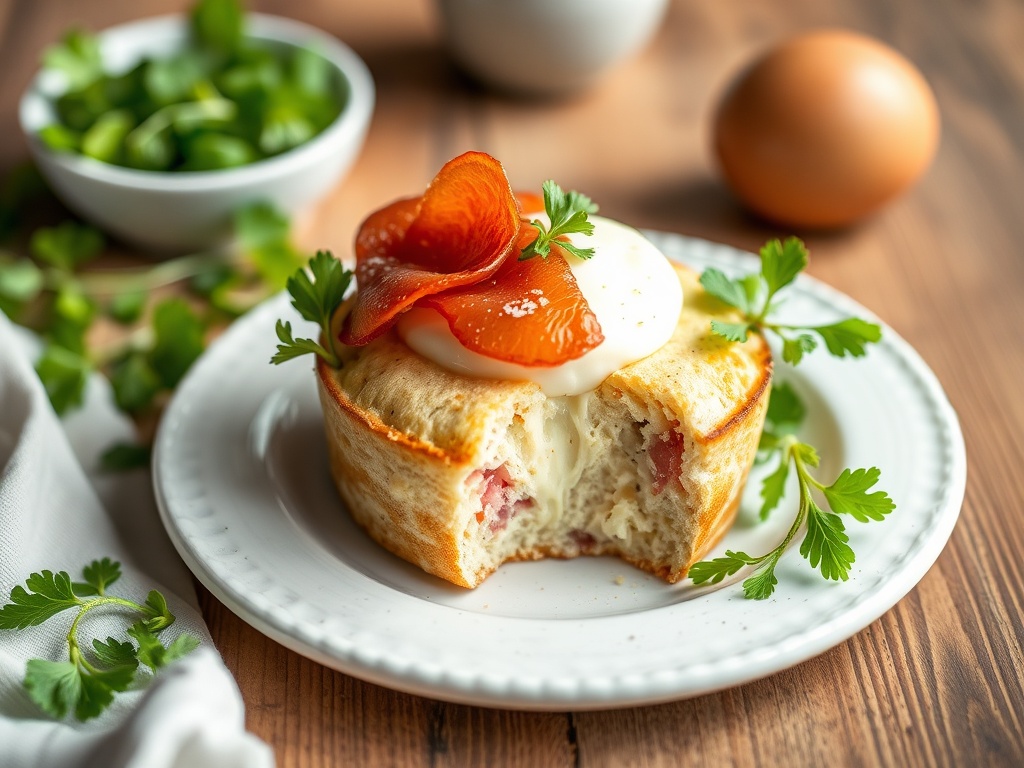 Bowlcake Salé Protéiné au Skyr et Jambon : Recette Maison Rapide et Healthy
