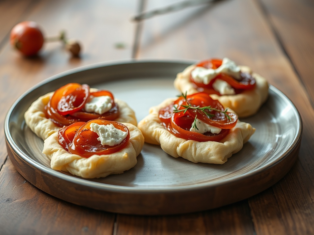 Bouchées feuilletées au confit d'oignons rouges et chèvre frais : la recette apéro maison facile et rapide