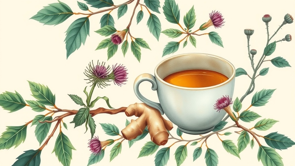 Infusão de Espinheira Santa e Gengibre para Digestão