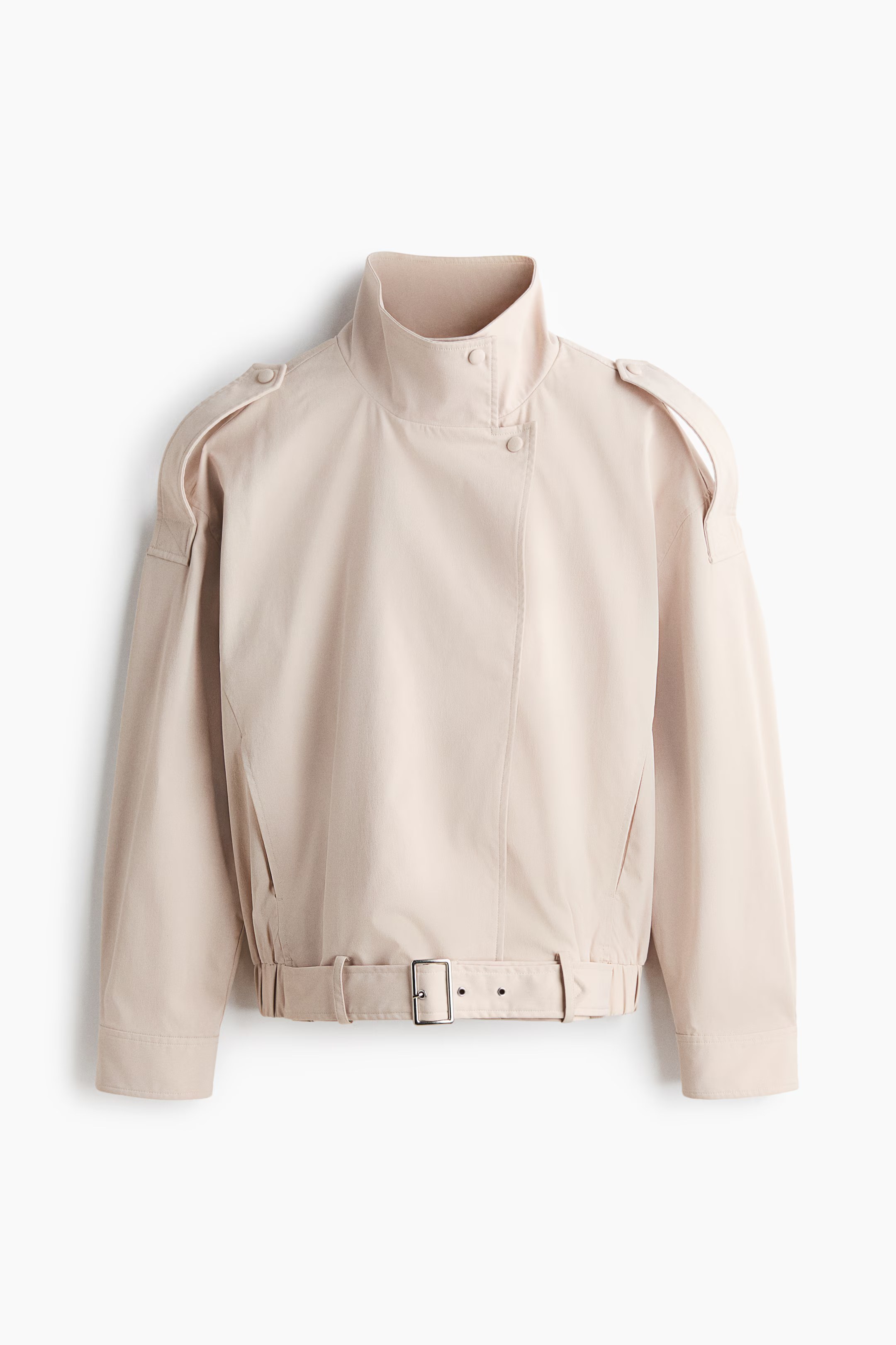 h&m, OVERSIZED JACKET WITH BELT