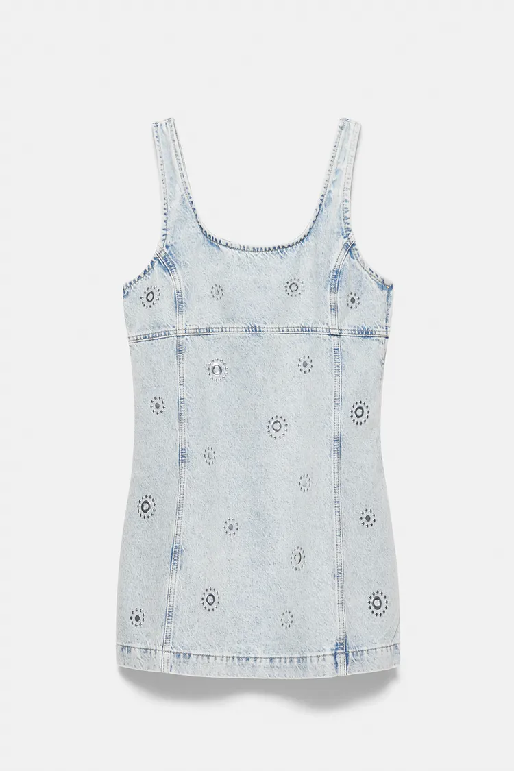 pull&bear, Short studded denim dress