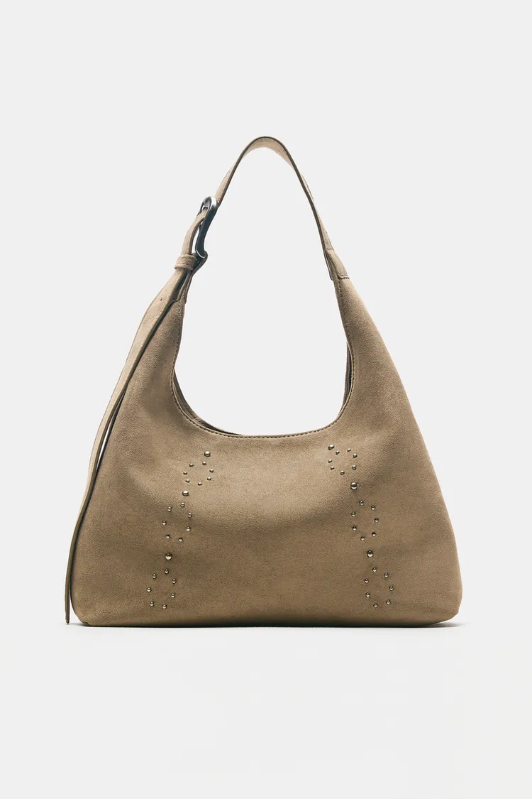 pull & bear, Studded tote bag