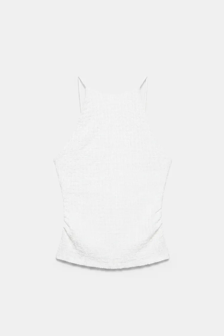 pull & bear, Textured halter top