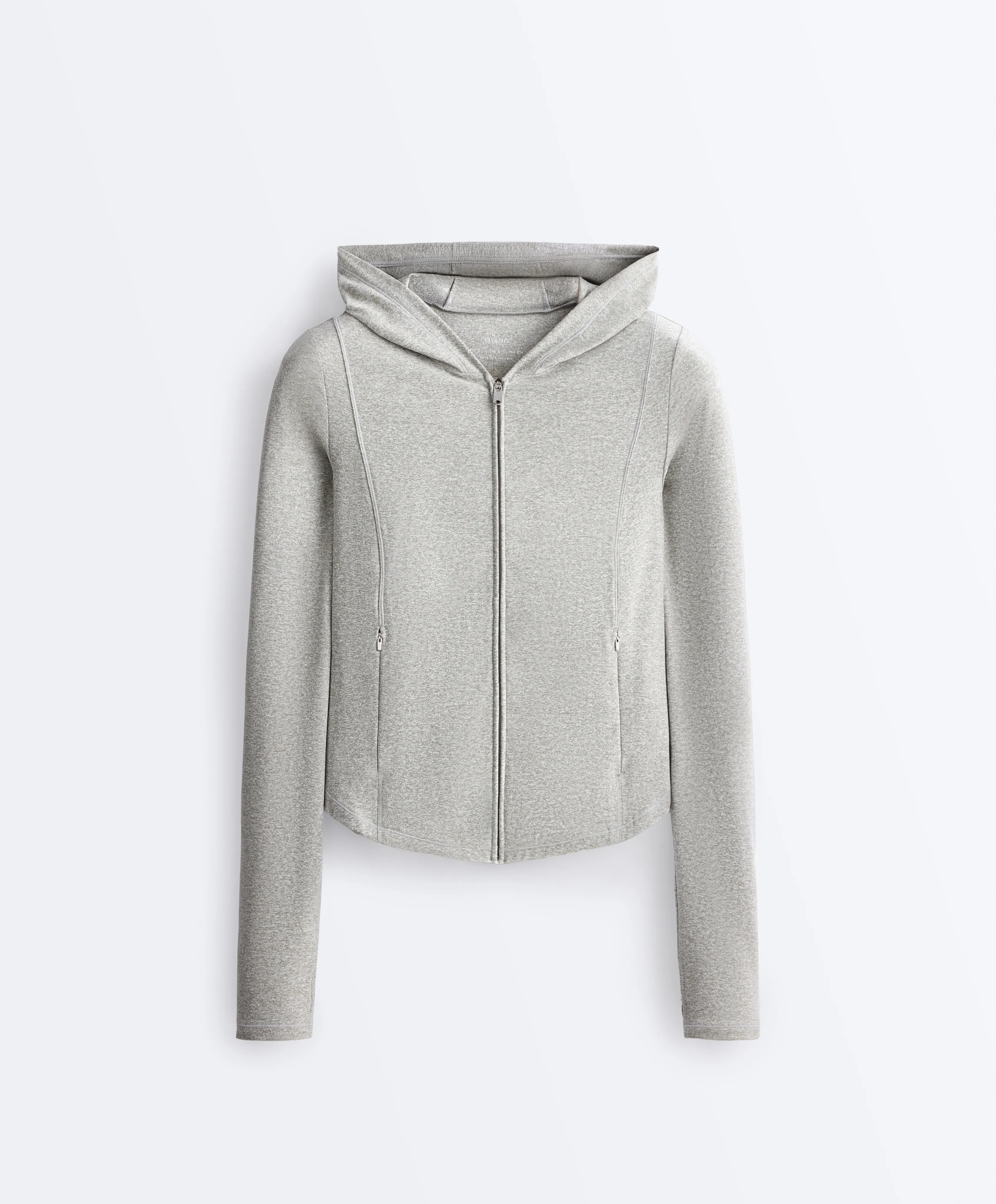 Oysho, Technical marl hooded jacket