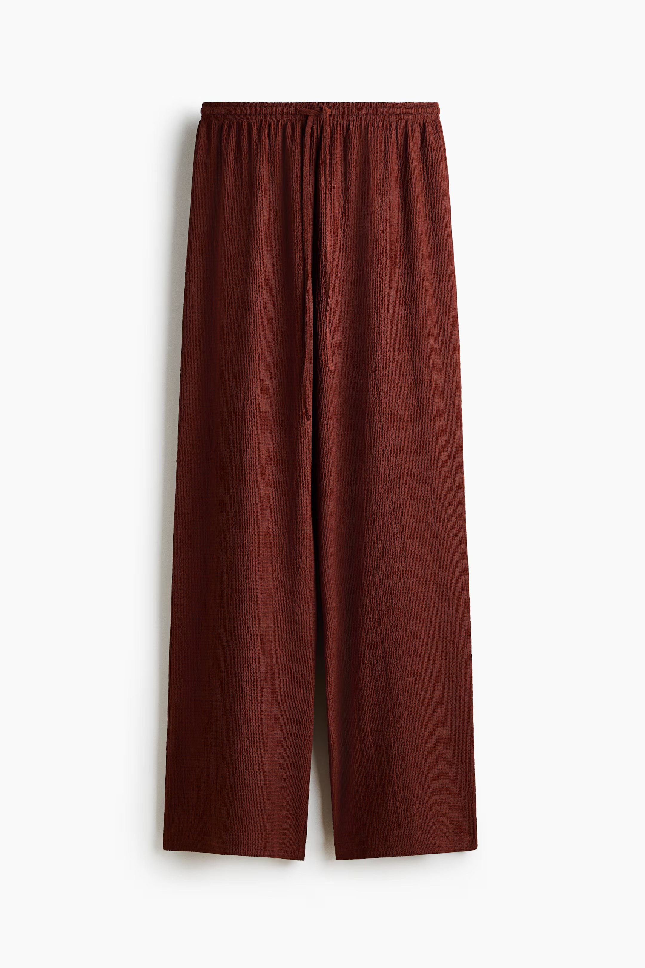 h&m, TEXTURED DRAWSTRING PANTS