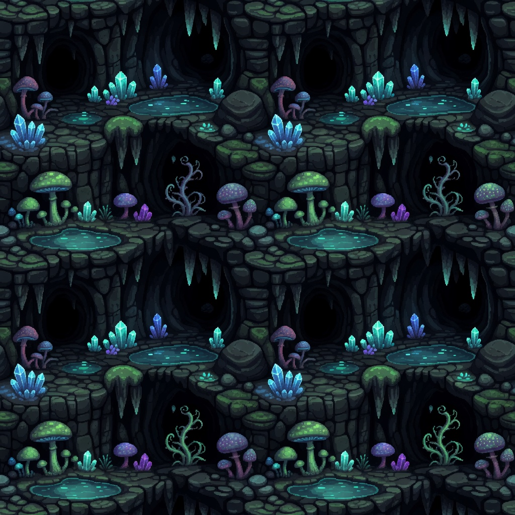 Pixel Underground Cave (2)