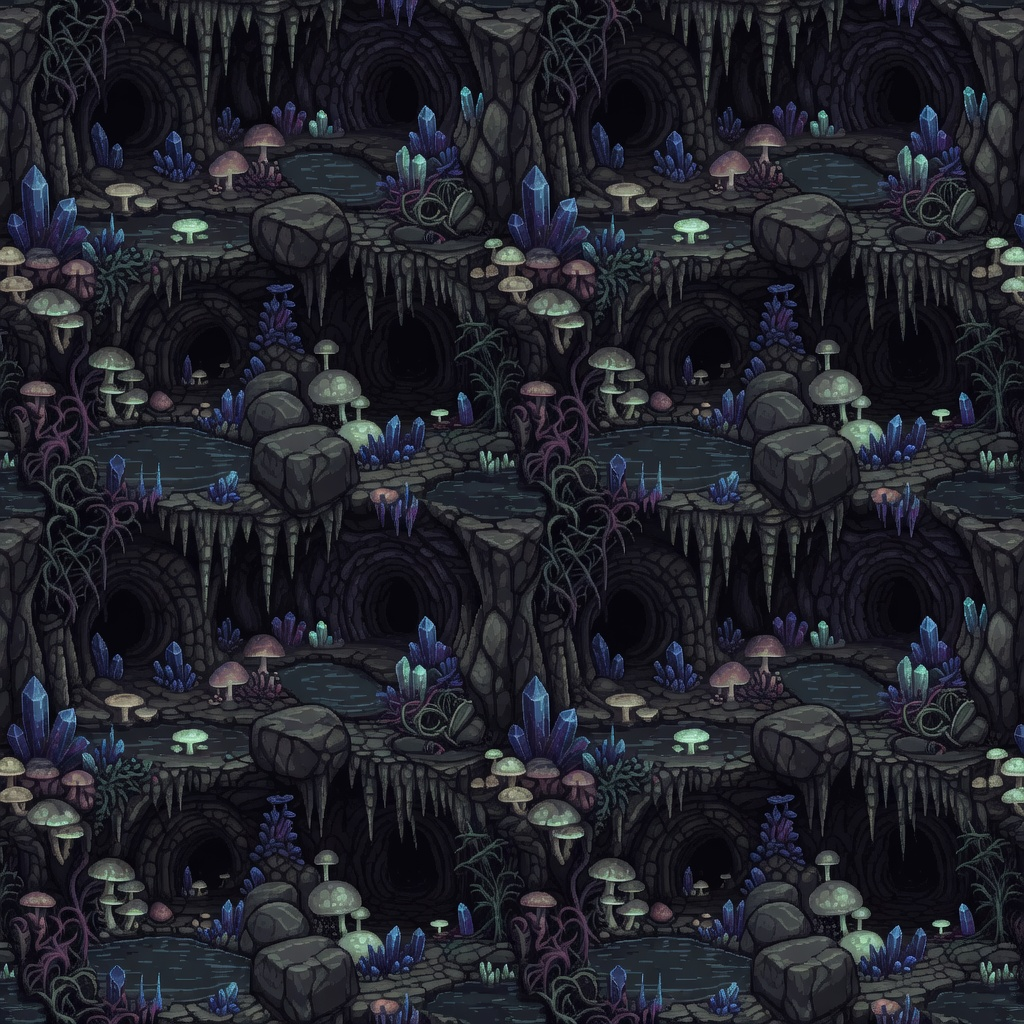 Pixel Underground Cave (4)