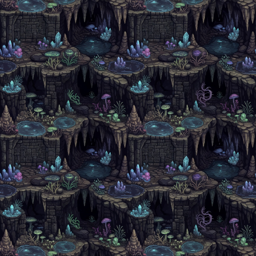 Pixel Underground Cave