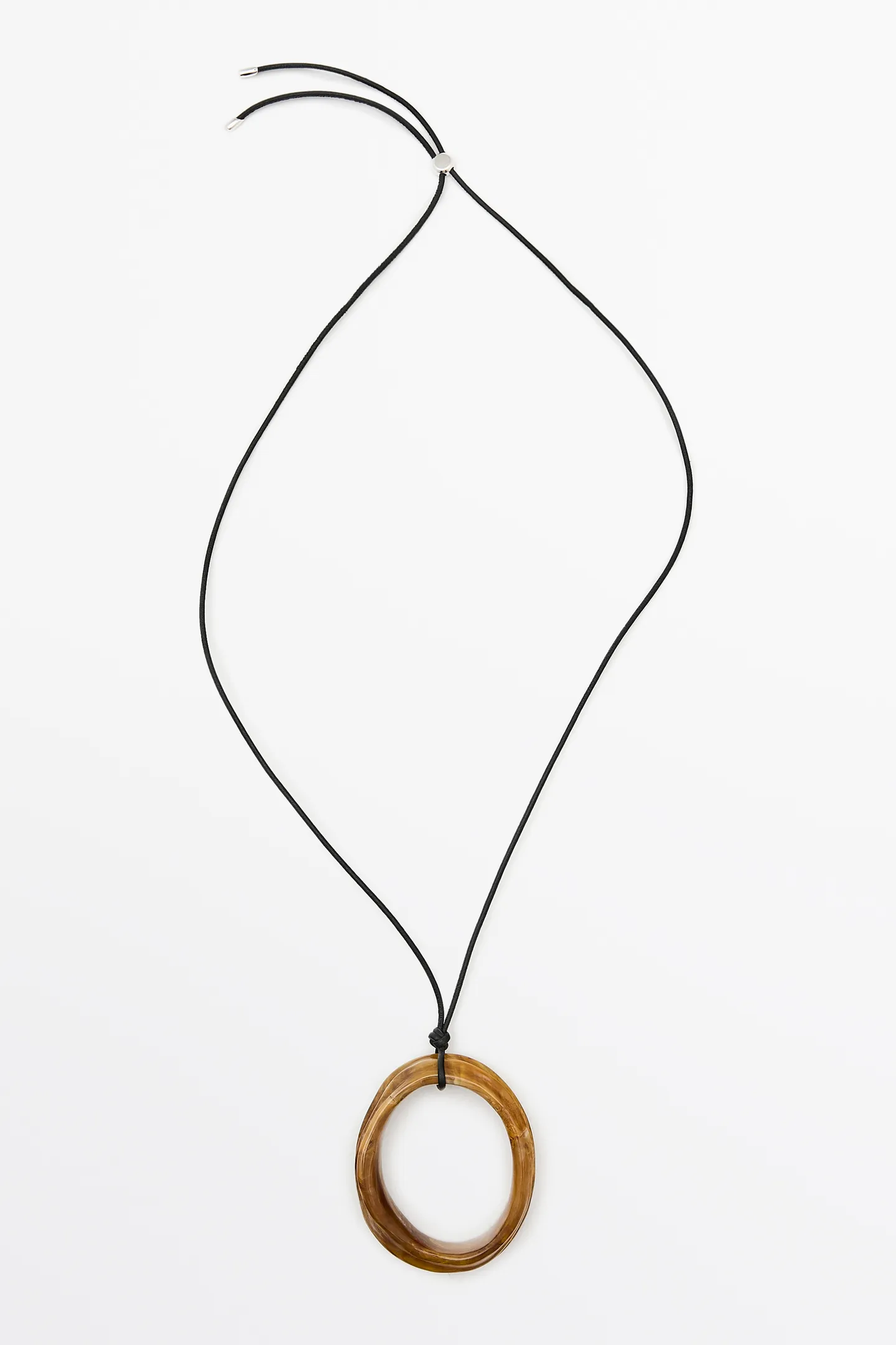 Massimo dutti, MARBLED HOOP NECKLACE