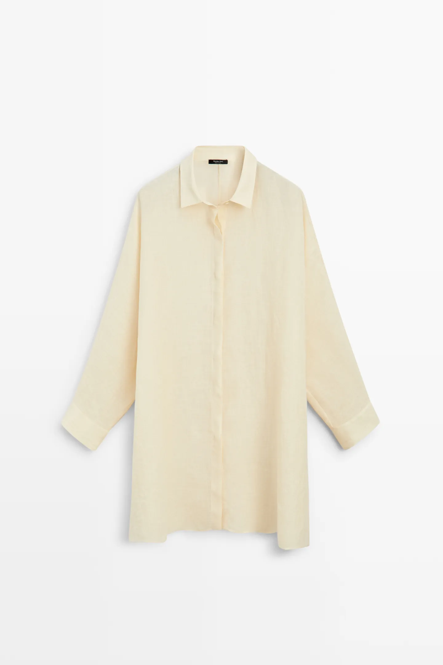 massimo dutti, 100% LINEN SHORT SHIRT DRESS